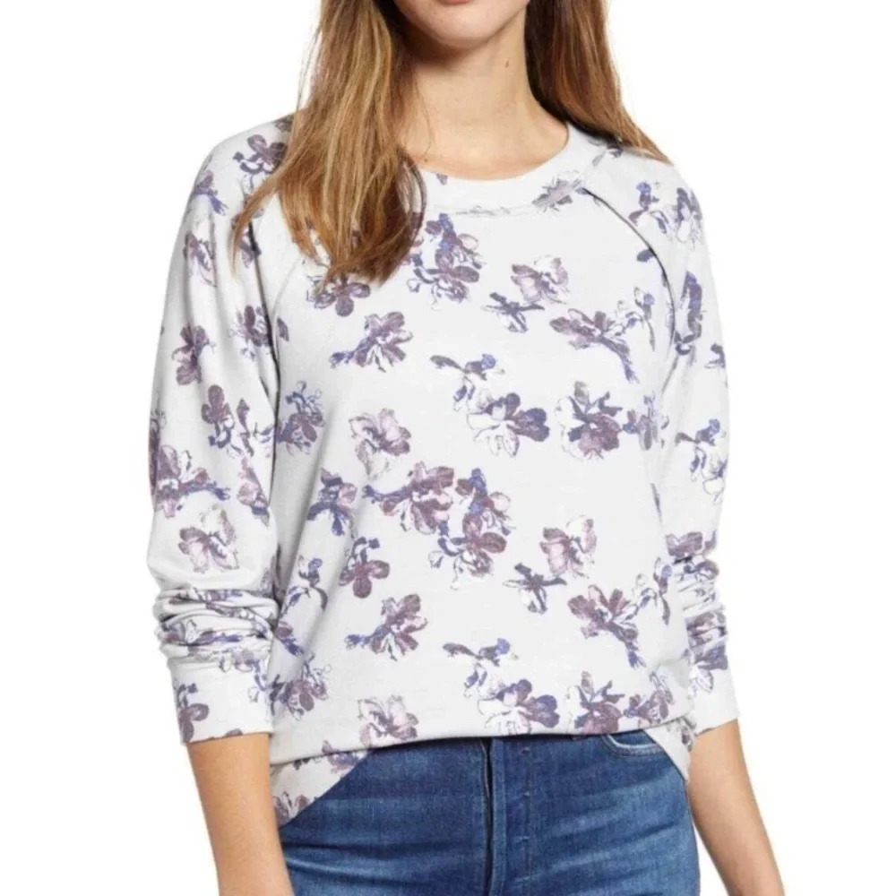 NWT Caslon Long Sleeve Floral Top Plus Size 2X v6x